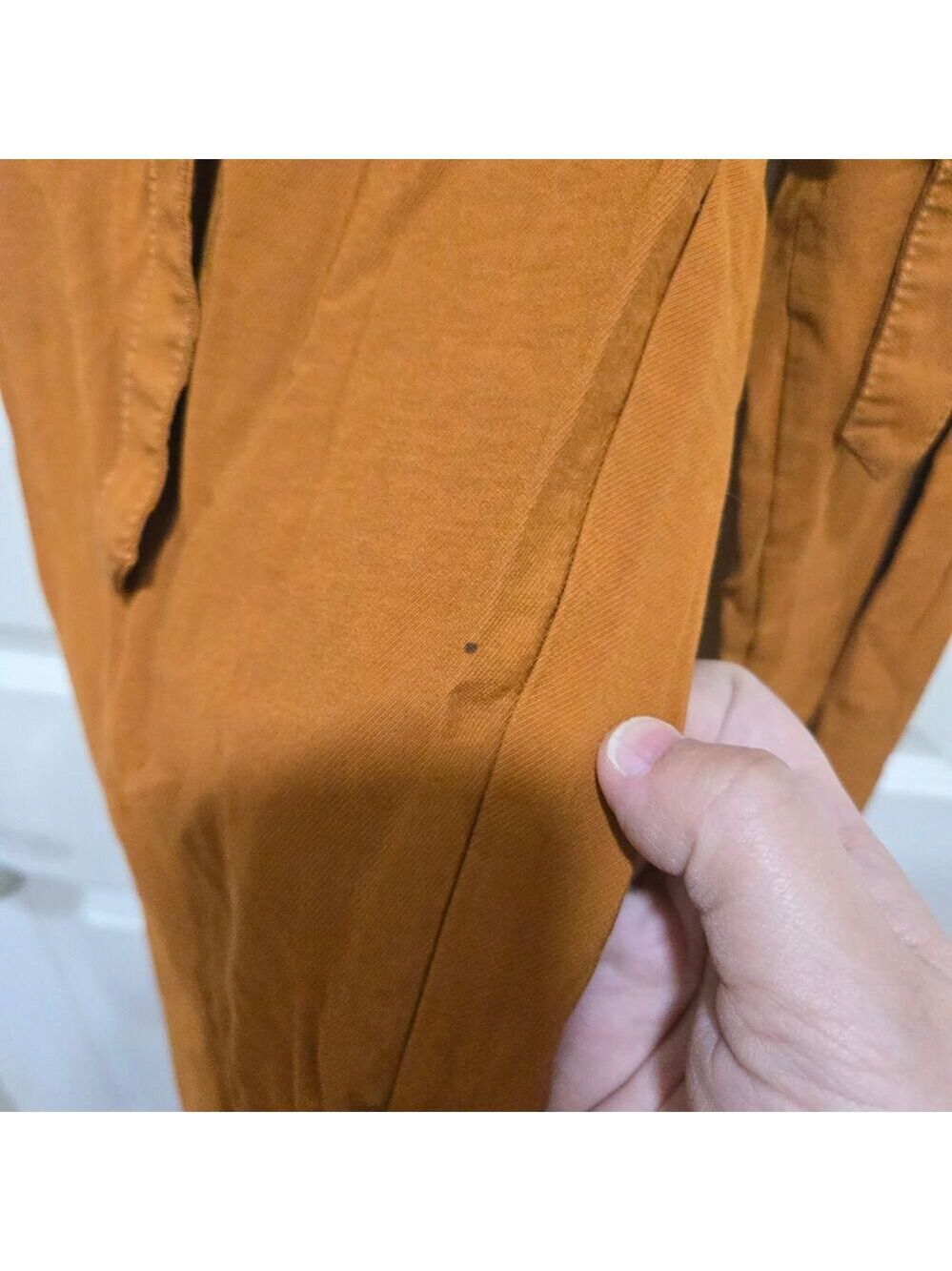 Madewell Paperbag Waist Pants XS Rust Tie Waist Tapered - Picture 6 of 9